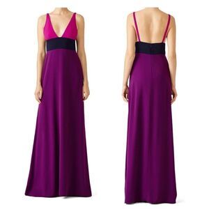 Jill Jill Stuart Viola Colorblock Gown Dress